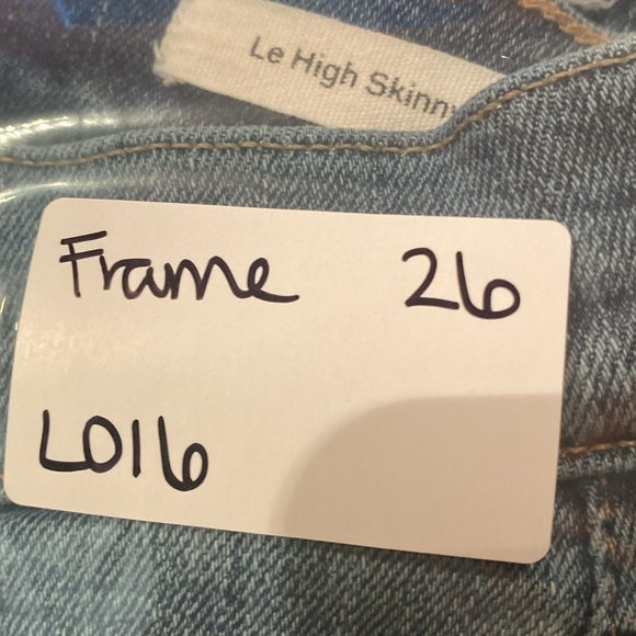 Frame Le High Skinny Blue Jeans Size 26 - Picture 8 of 8